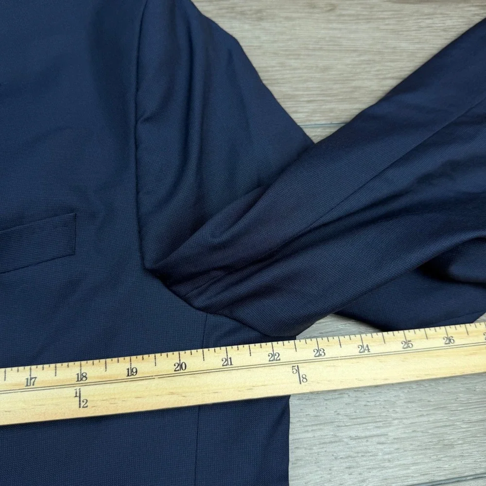 Ted Baker Mens Sport Coat Endurance Trevi SPJ Wool Navy Blue 42R